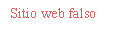Sitio web falso
